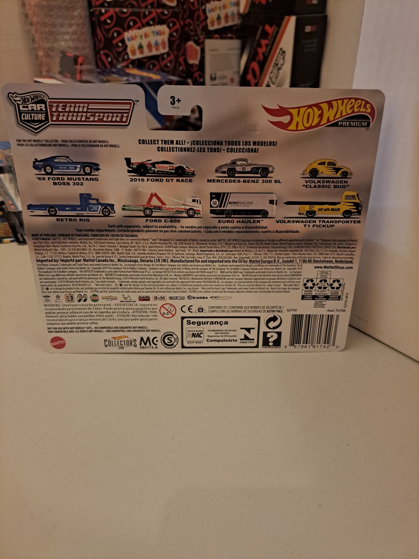 Hot Wheels Team Transport 2016 Ford Gt Race Ford C-800