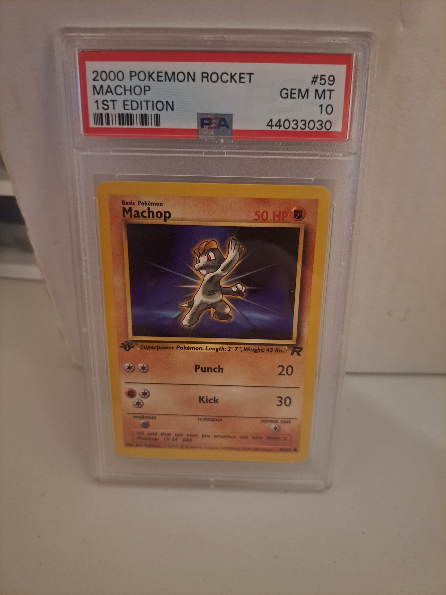 Machop 1st Edition psa 10