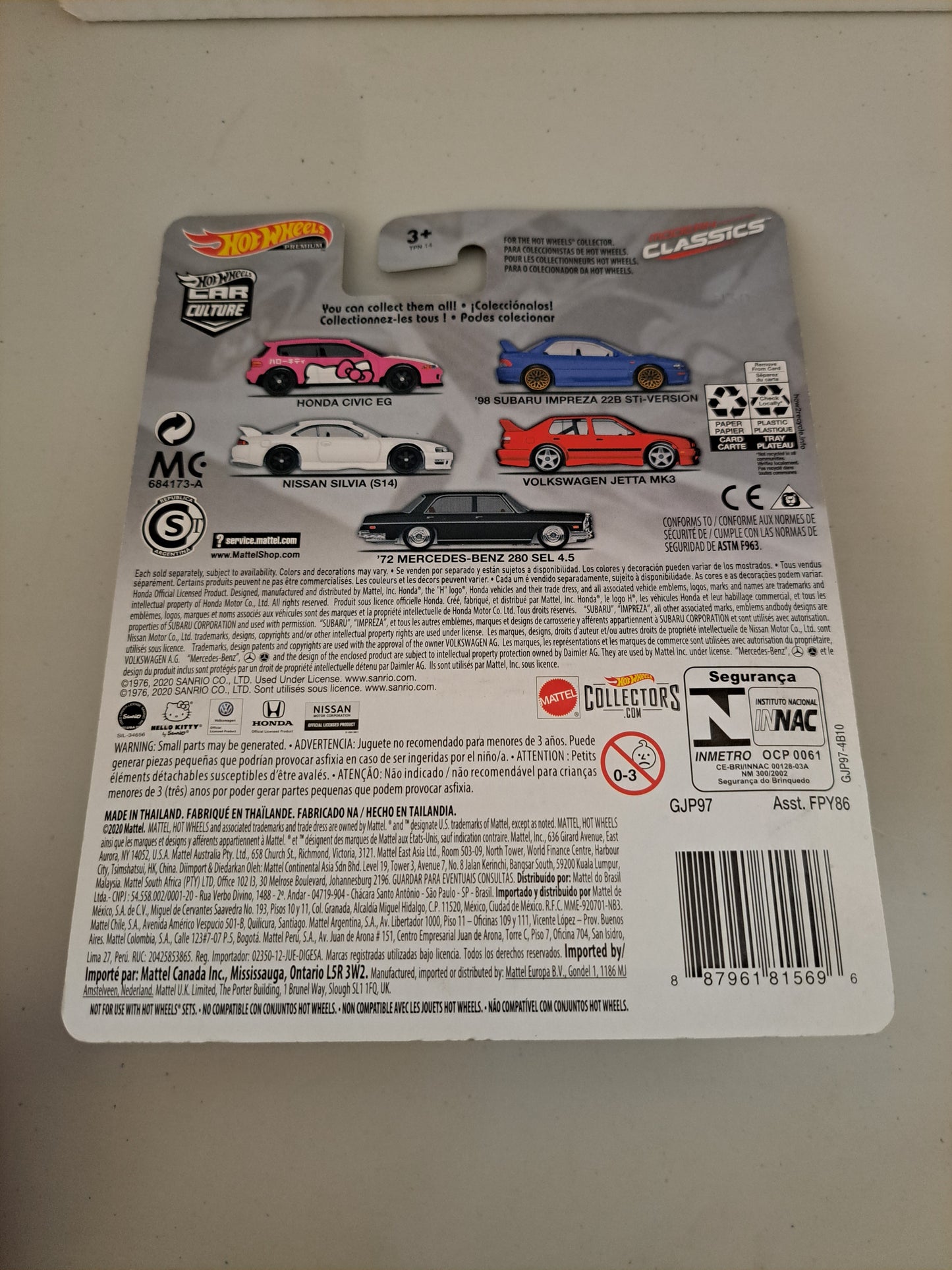 Hot Wheels Modern Classics 72 Mercedes-Benz 280 Sel 4.5
