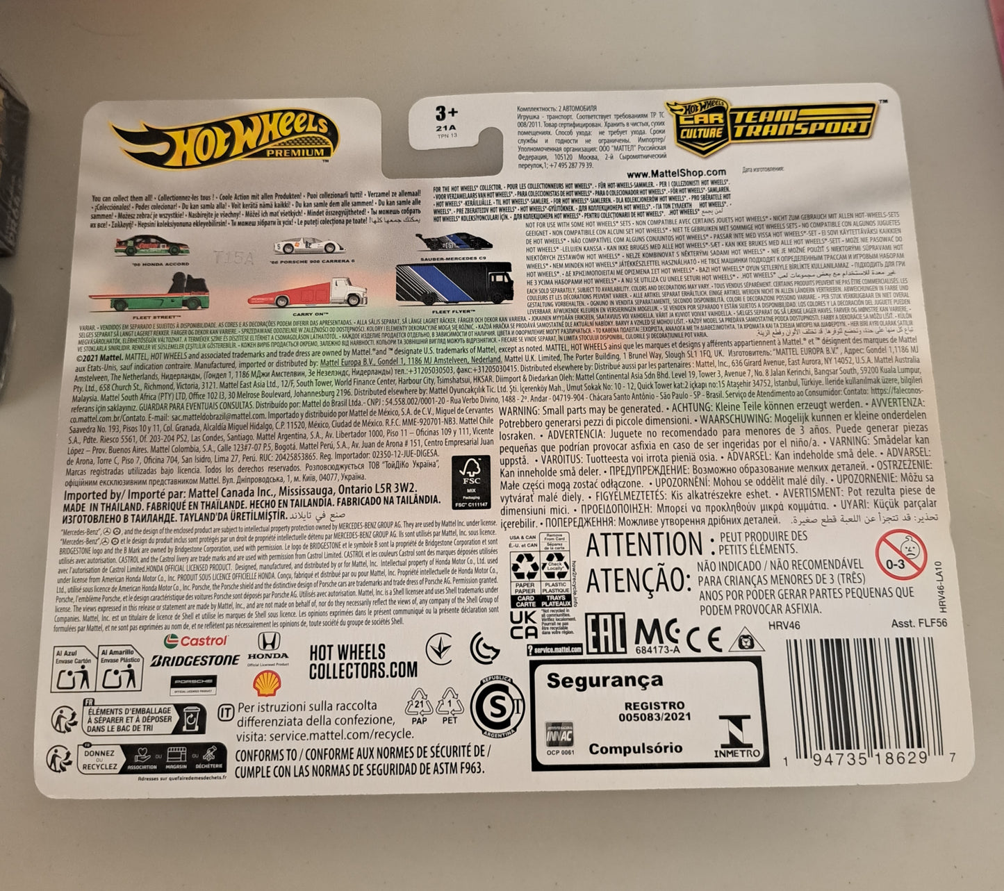 Hot Wheels Team Transport 96 Honda Accord