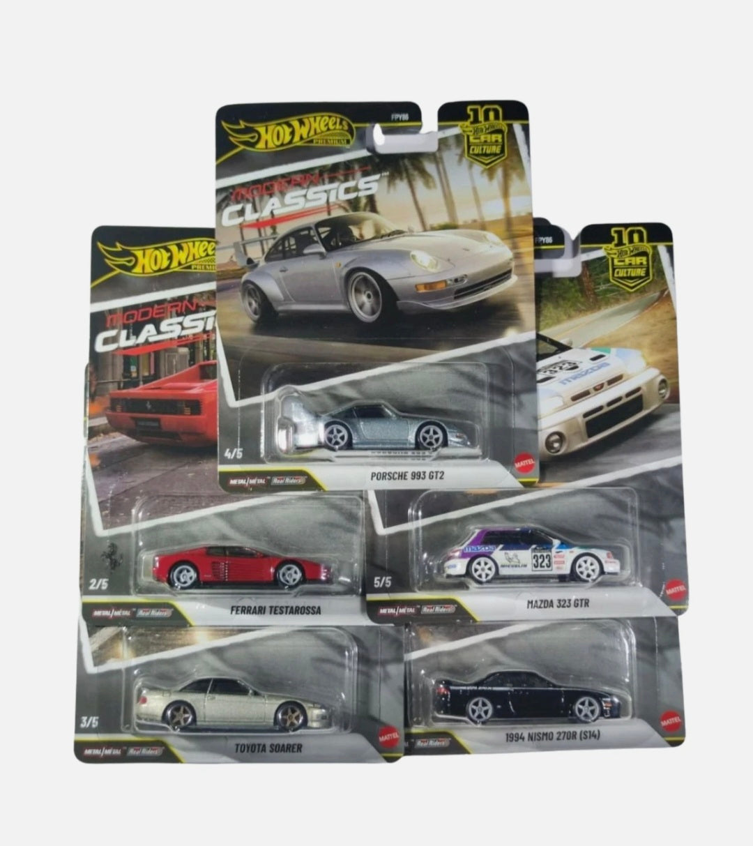 Hot Wheels Premium Modern Classics Set of 5