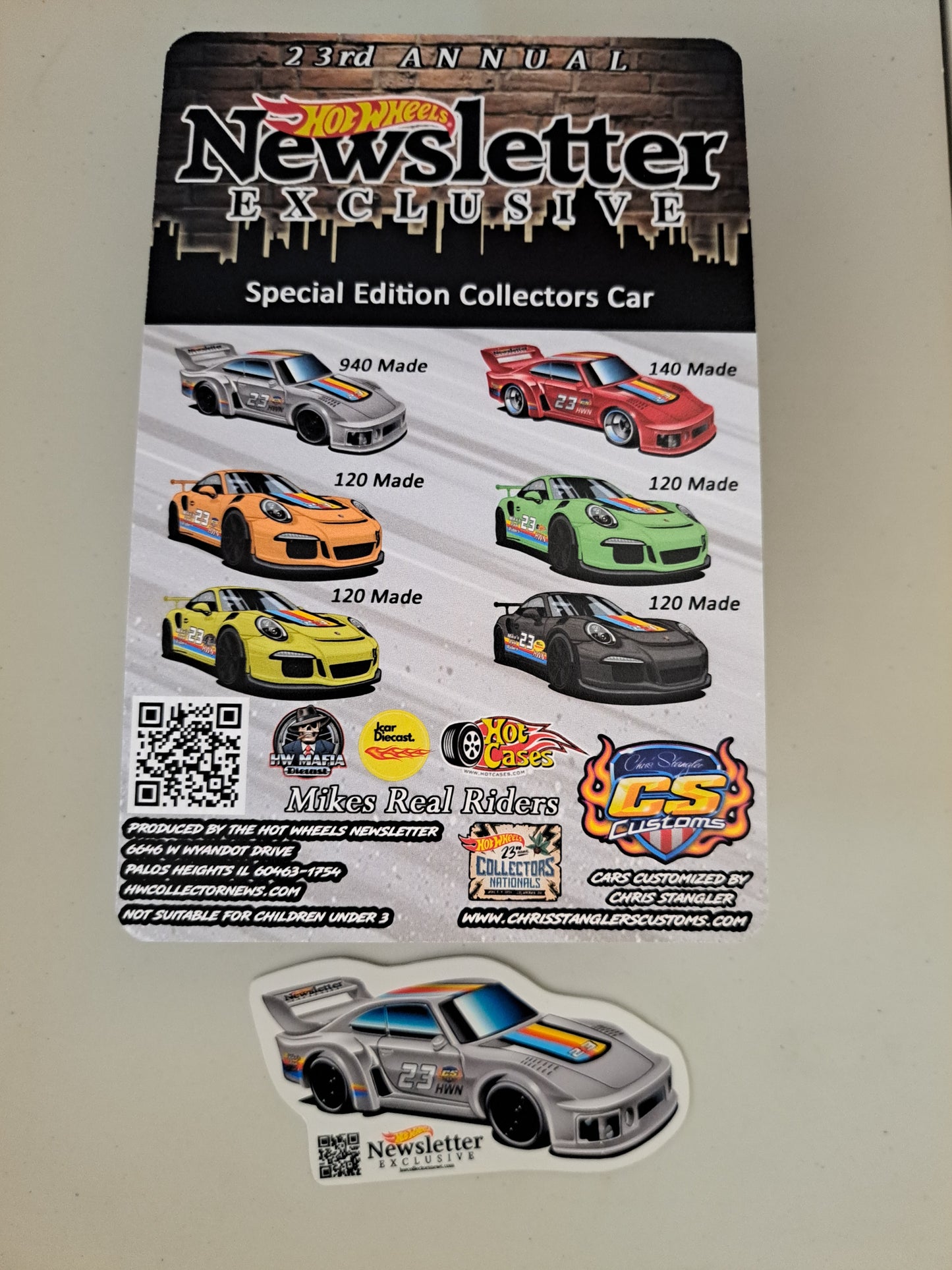 Hot Wheels Newsletter Exclusive Porsche 935