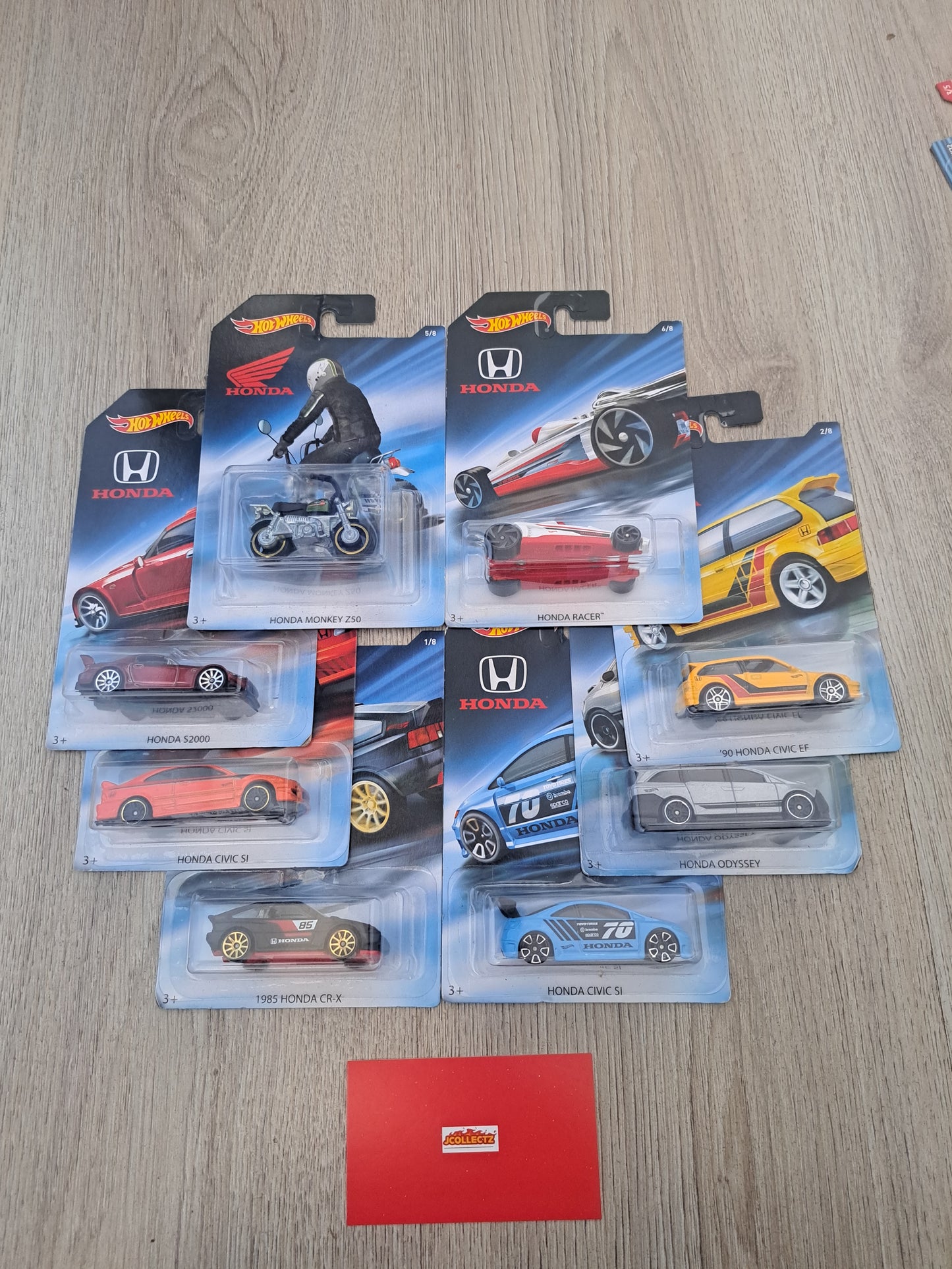 Hot Wheels Honda Set of 8