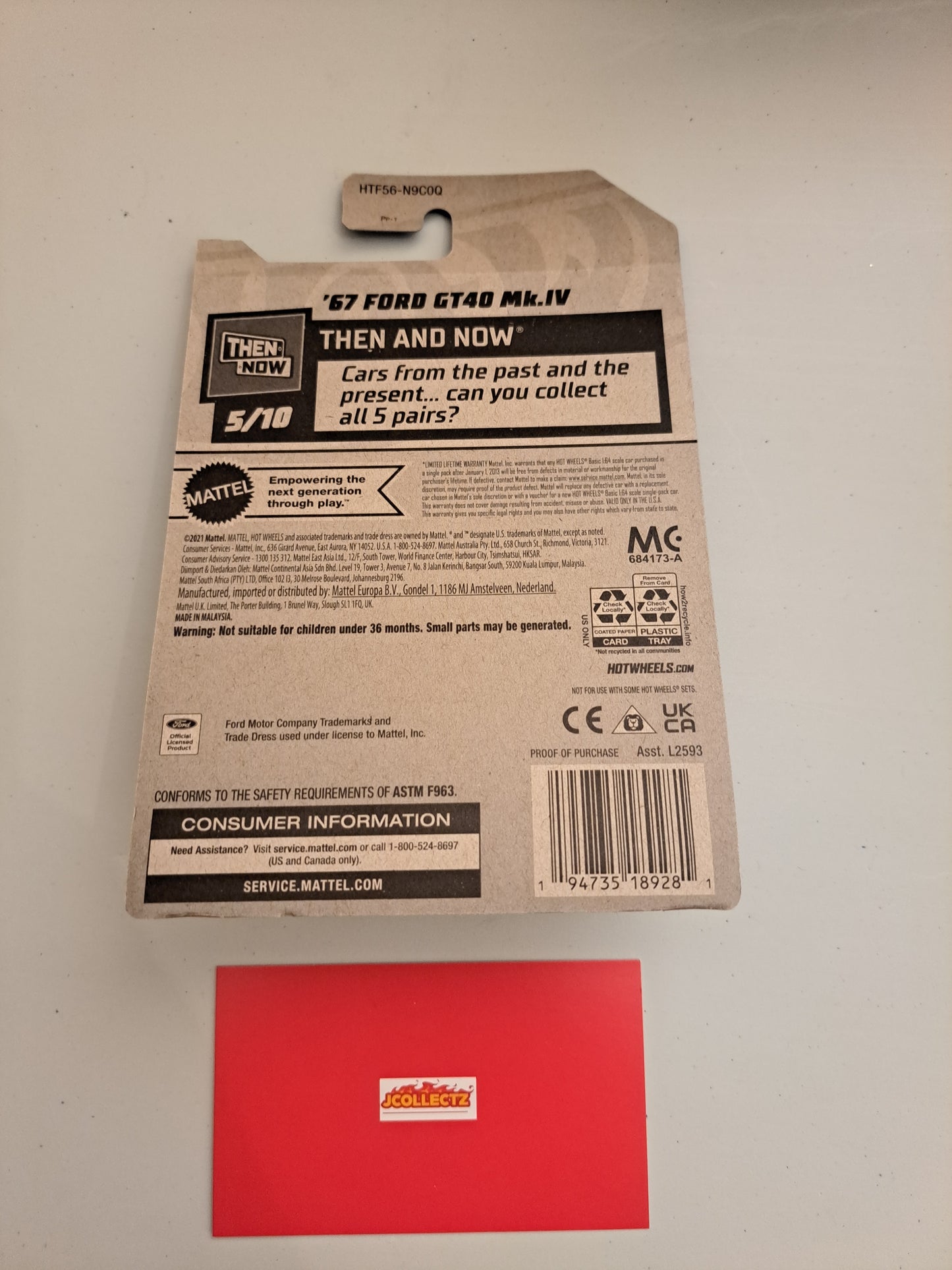 Hot Wheels 67 Ford Gt40 Mk IV *Zamac Exclusive*