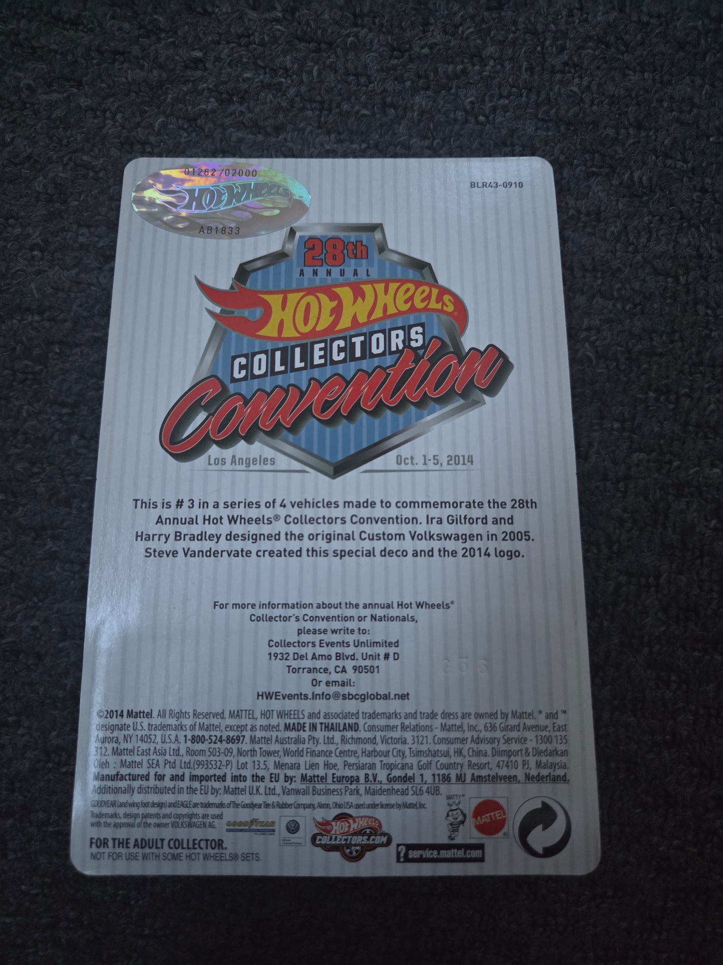 Hot wheels convention custom volkswagen