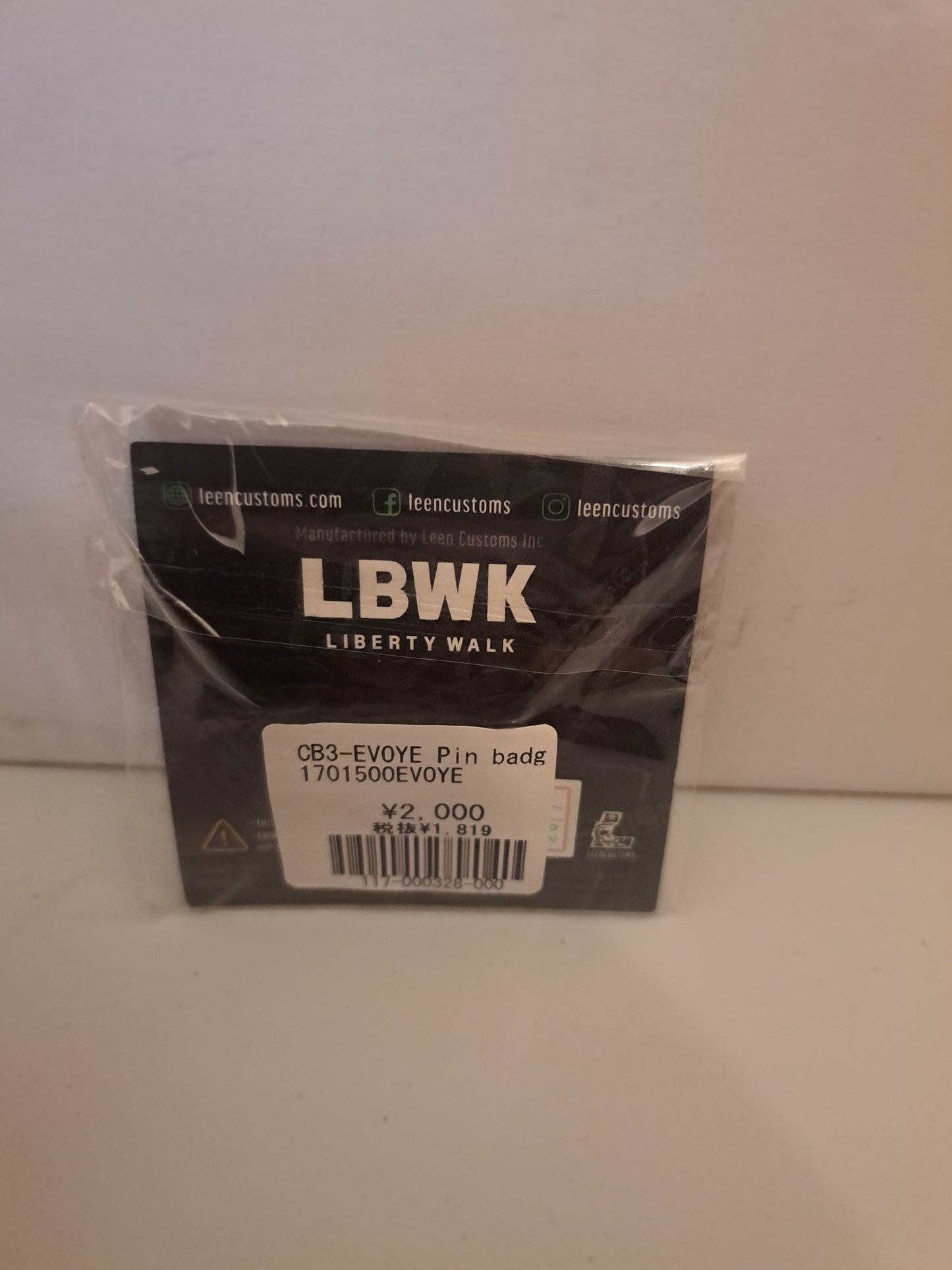 Liberty Walk Evoye Pin Badge