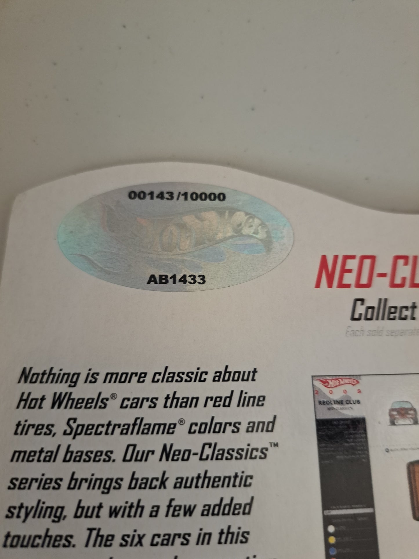 Hot Wheels Neo Classic Hot Bird low number #143