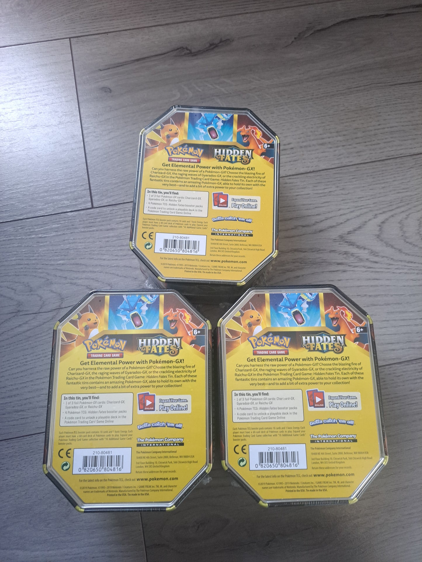 Hidden Fates Tin Set of 3. *Sealed*