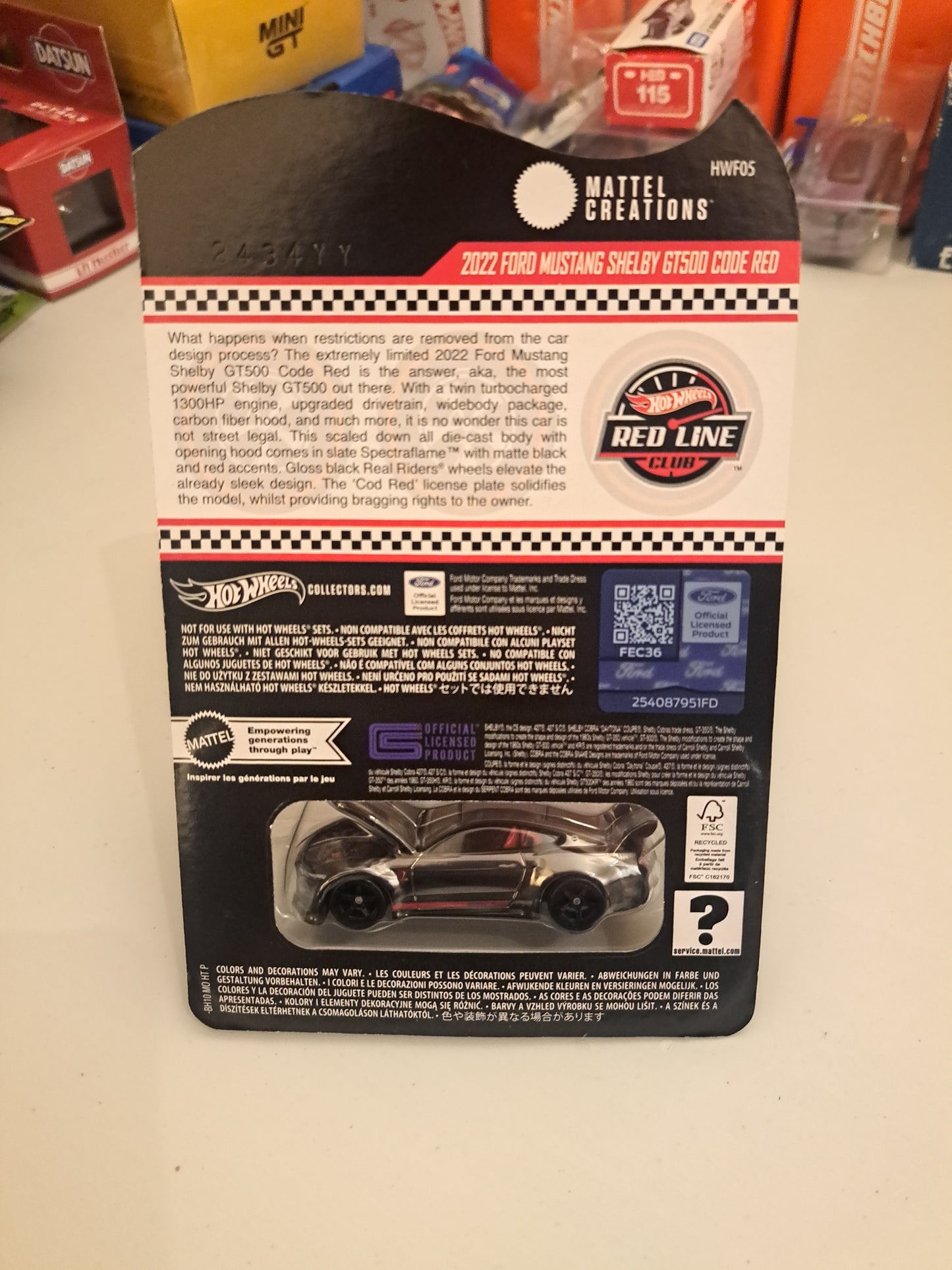 Hot Wheels Rlc Ford Mustang Shelby Gt-500