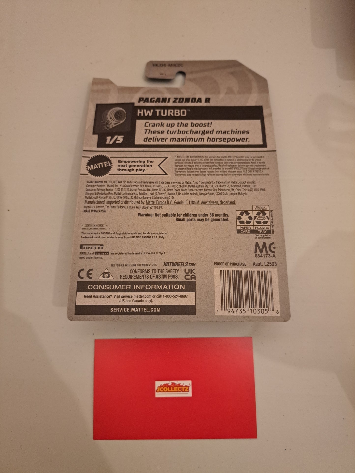 Hot Wheels Pagani Zonda R *Factory Sealed*