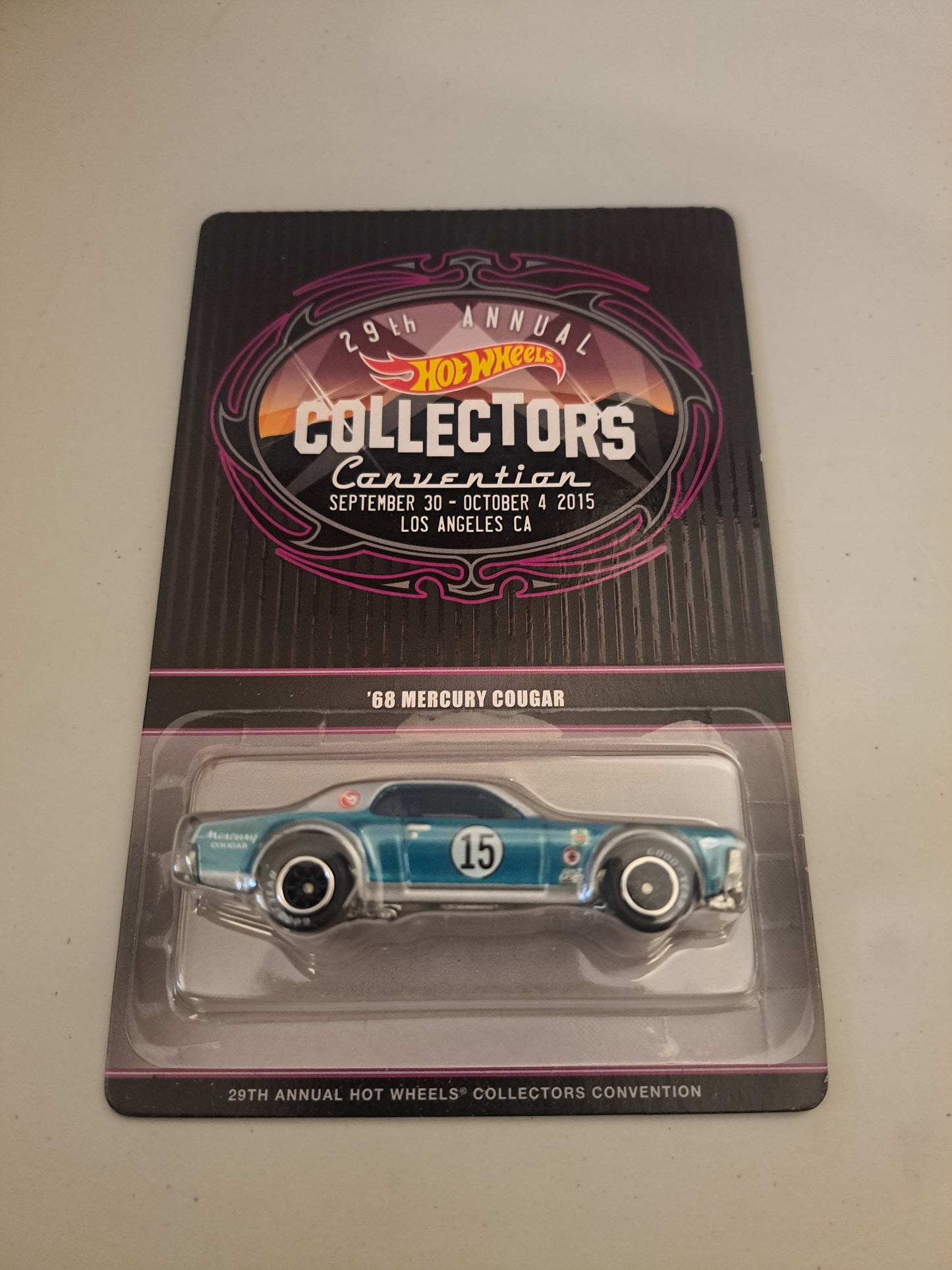 Hot Wheels 29th Collectors Convention 68 Mercury Cougar limited to 1500 #423