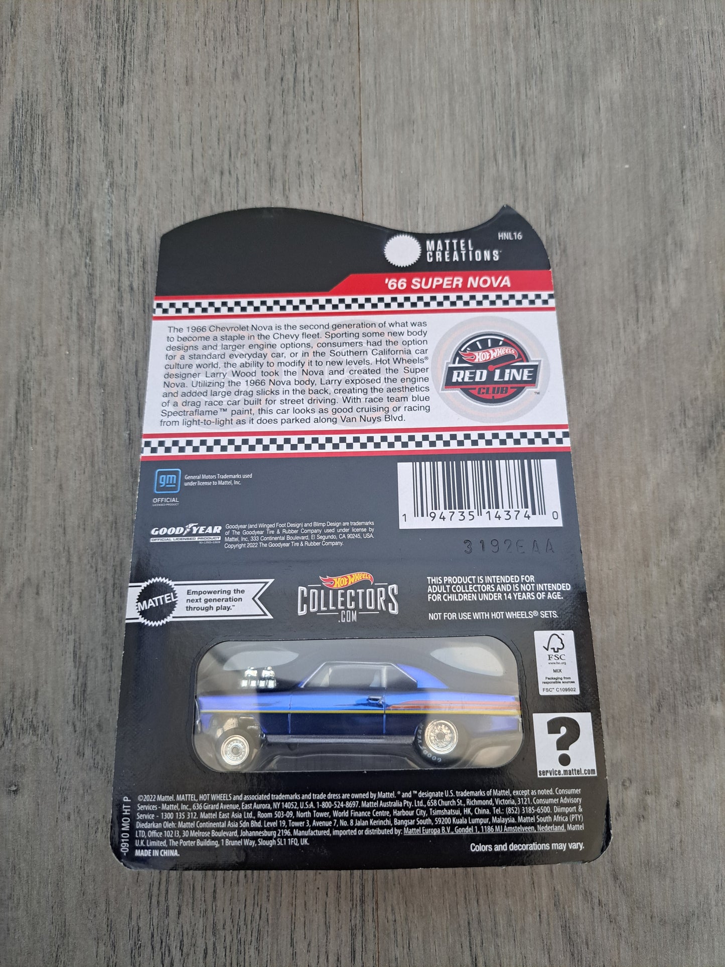 Hot Wheels rlc 66 Super Nova