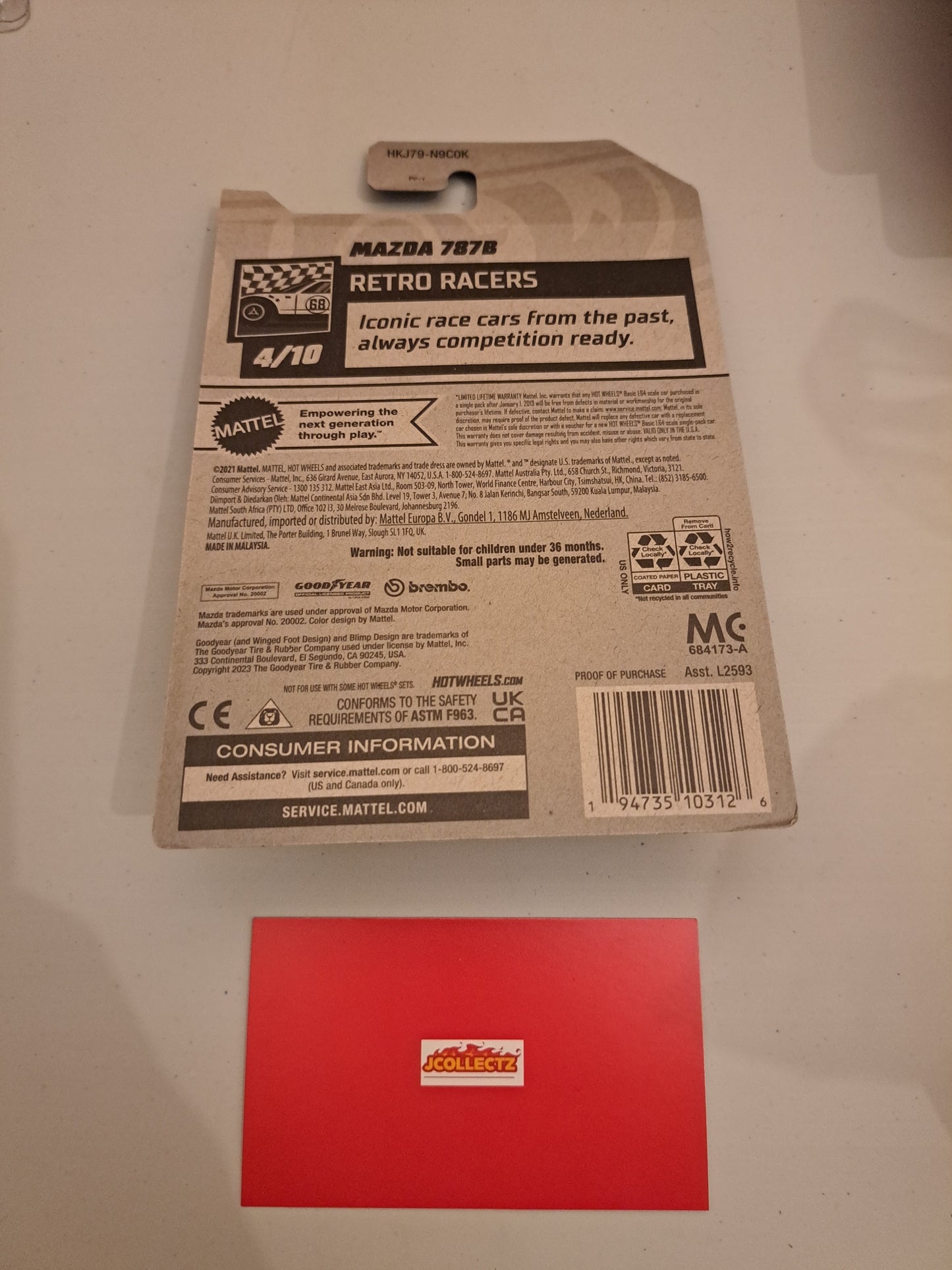 Hot Wheels Mazda 787B *Factory Sealed*
