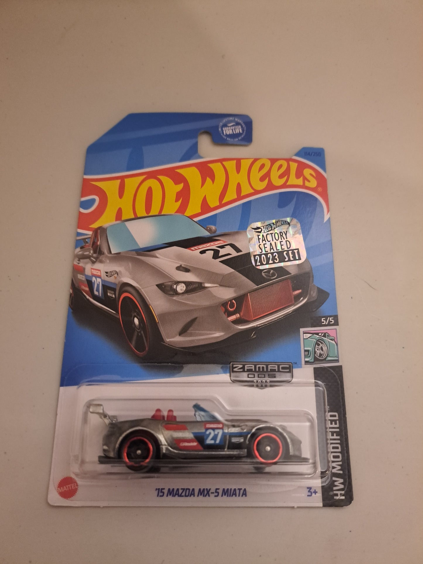 Hot Wheels 15 mazda mx-5 Miata Zamac Exclusive *Factory Sealed*