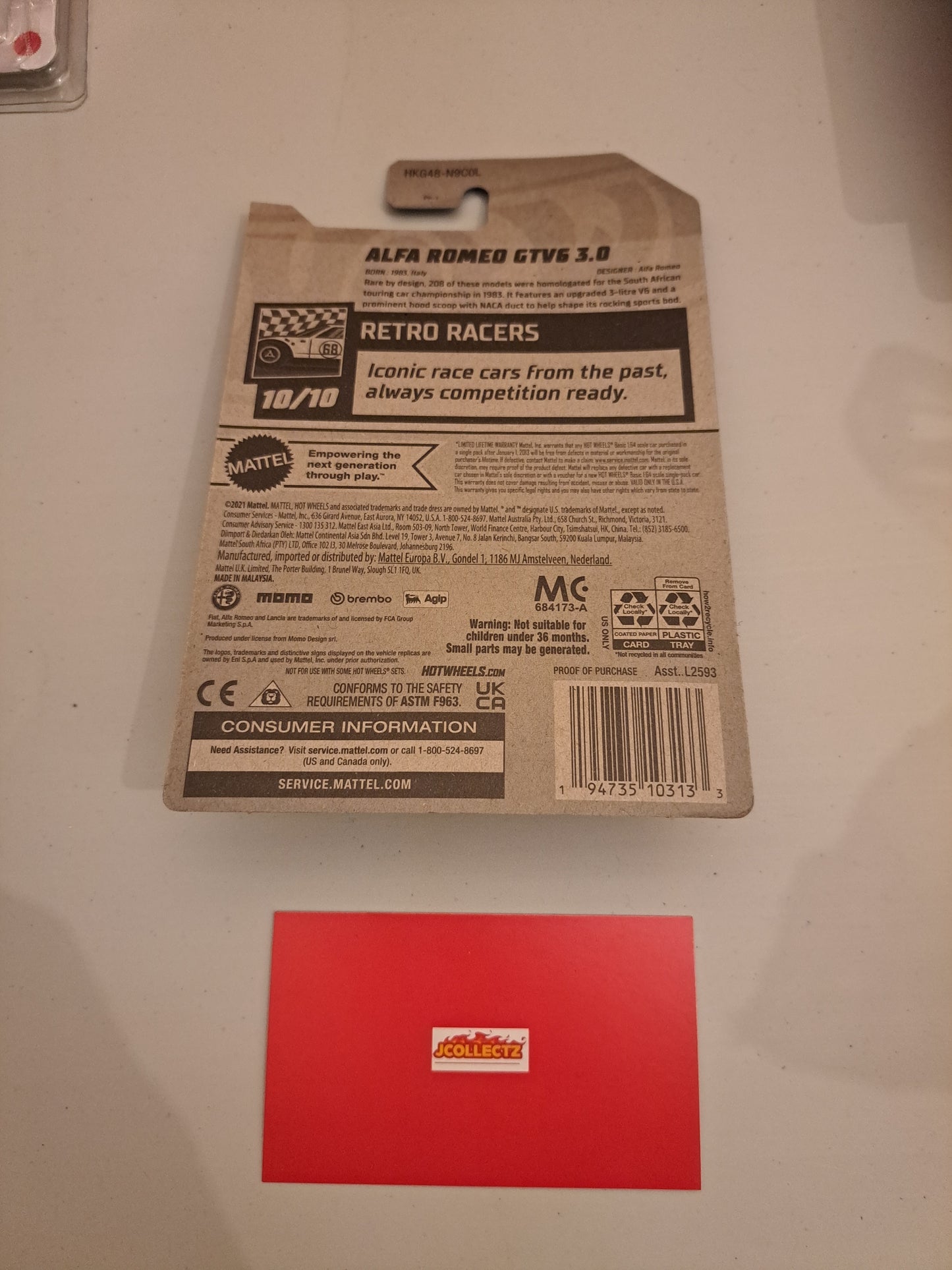 Hot Wheels Alfa Romeo Gtv6 3.0