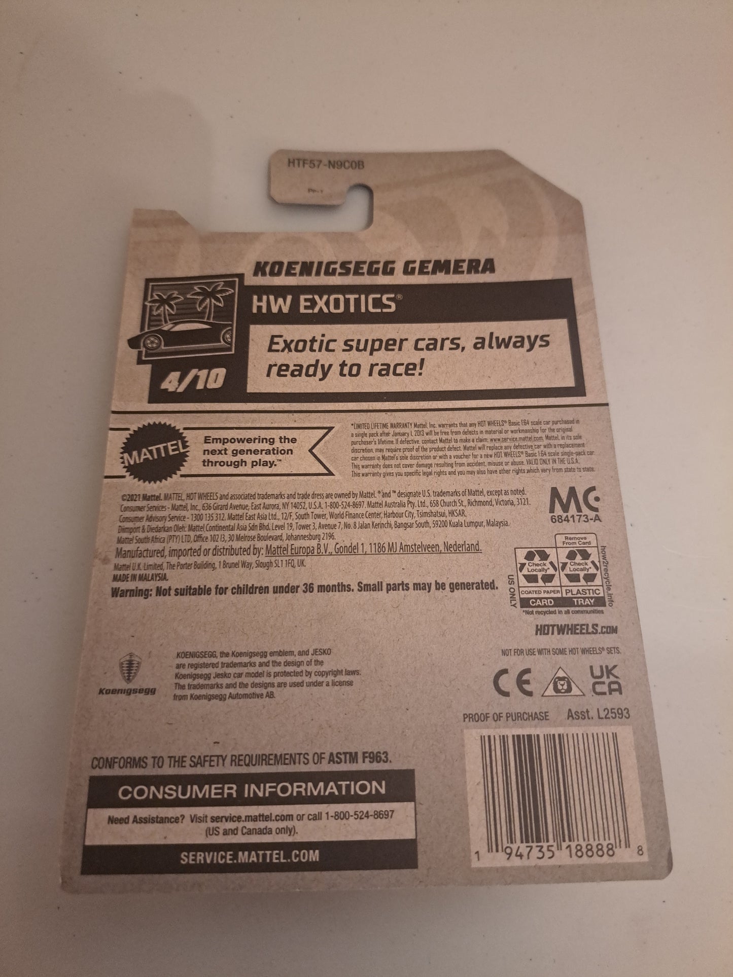 Koenigsegg Gemera Dollar general Exclusive *Factory Sealed *