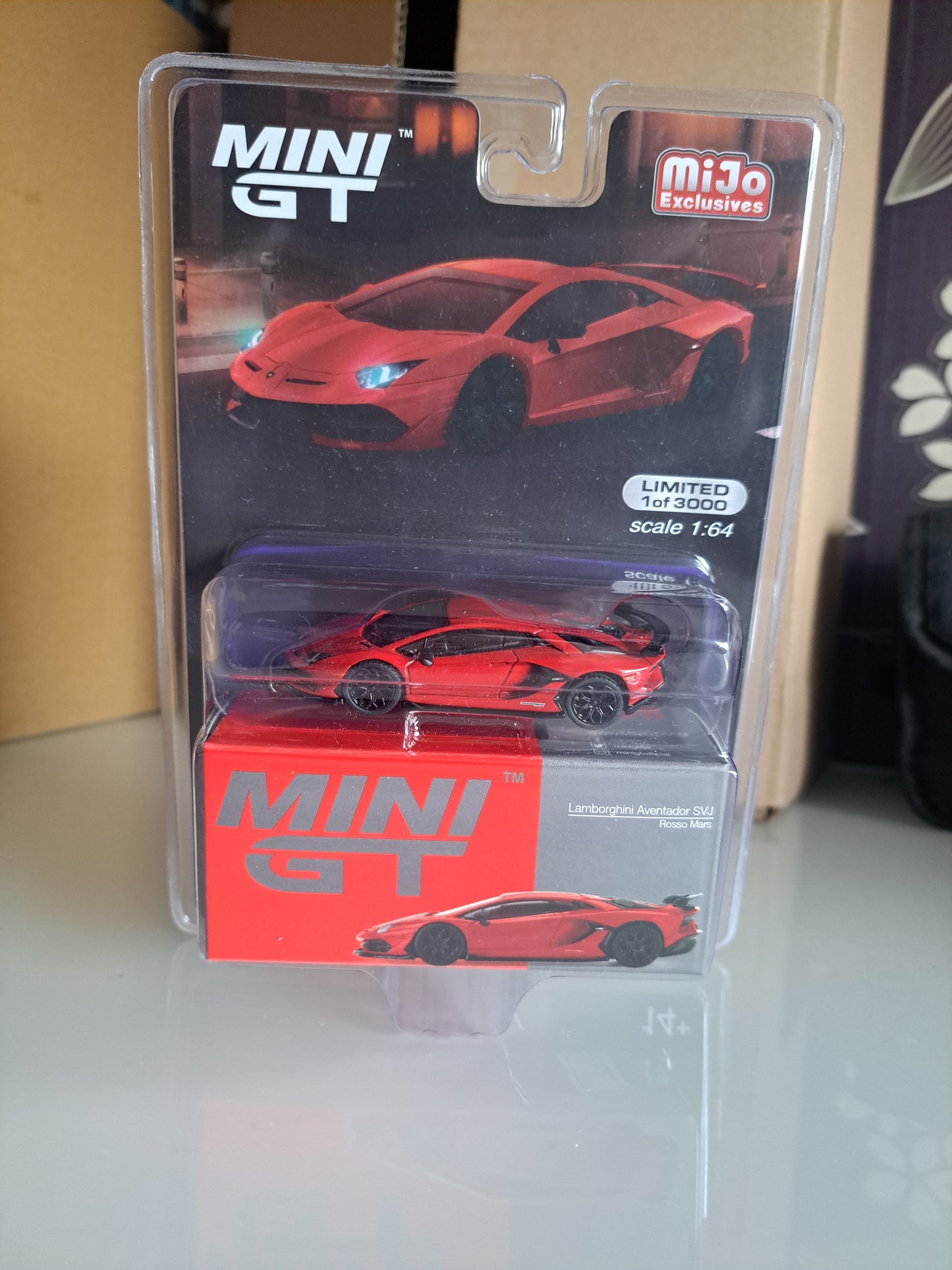 Mini Gt Lamborghini Aventador Svj *Blister Card* 1 of 3000