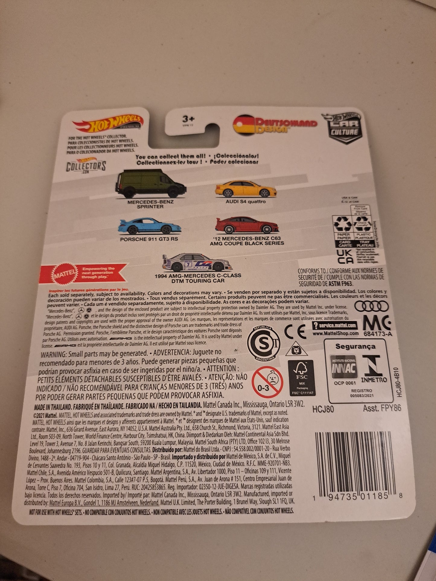 Hot Wheels 1994 Amg Mercedes C Class Dtm Touring Car