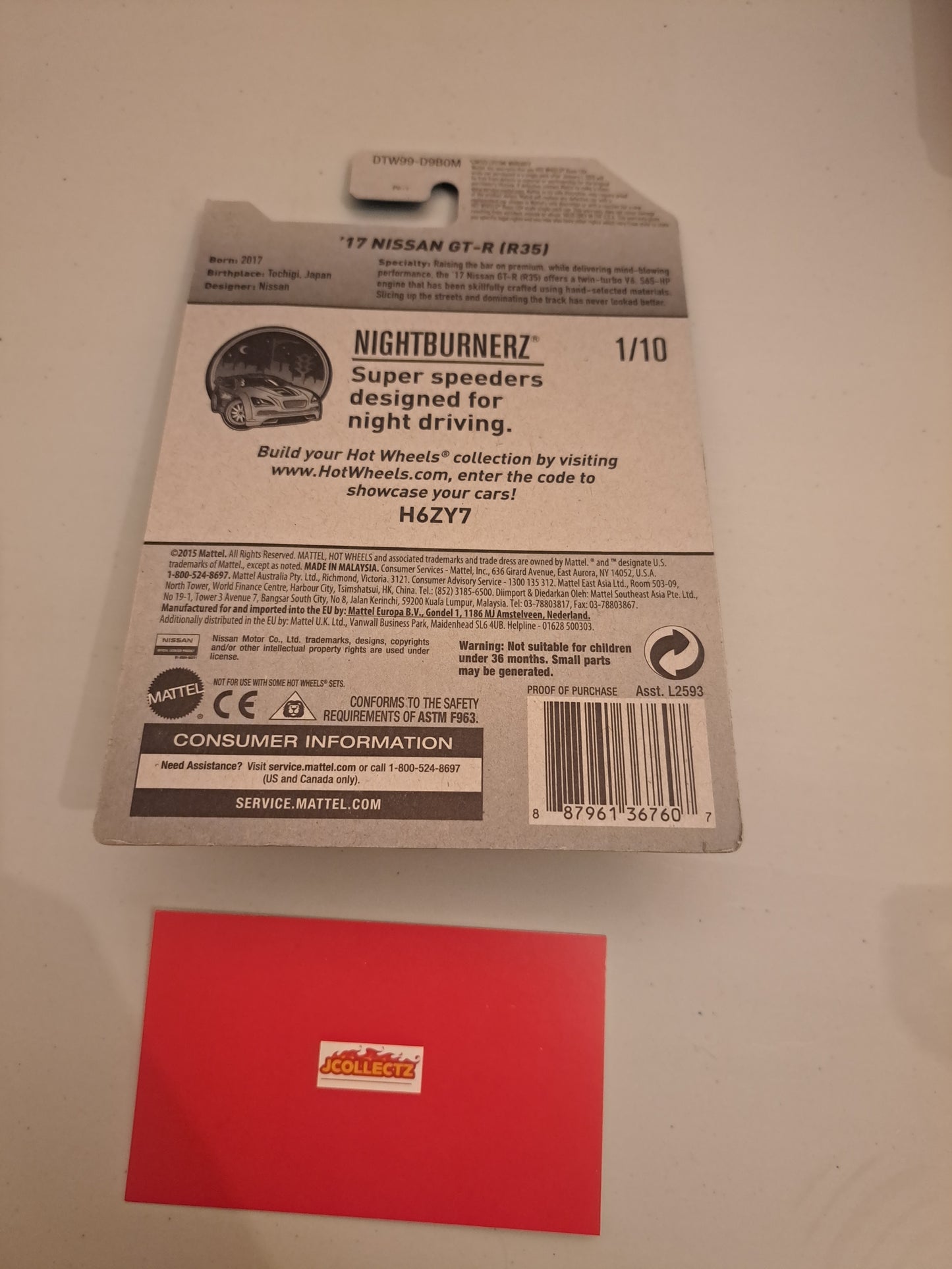 Hot Wheels Nissan GT-R R35