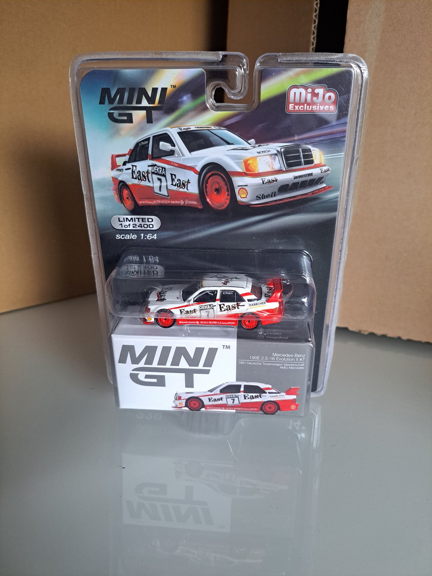 Mini Gt Mercedes-Benz 190e 2.5-16 Evolution II #7 *Blister Card* 1 of 2400