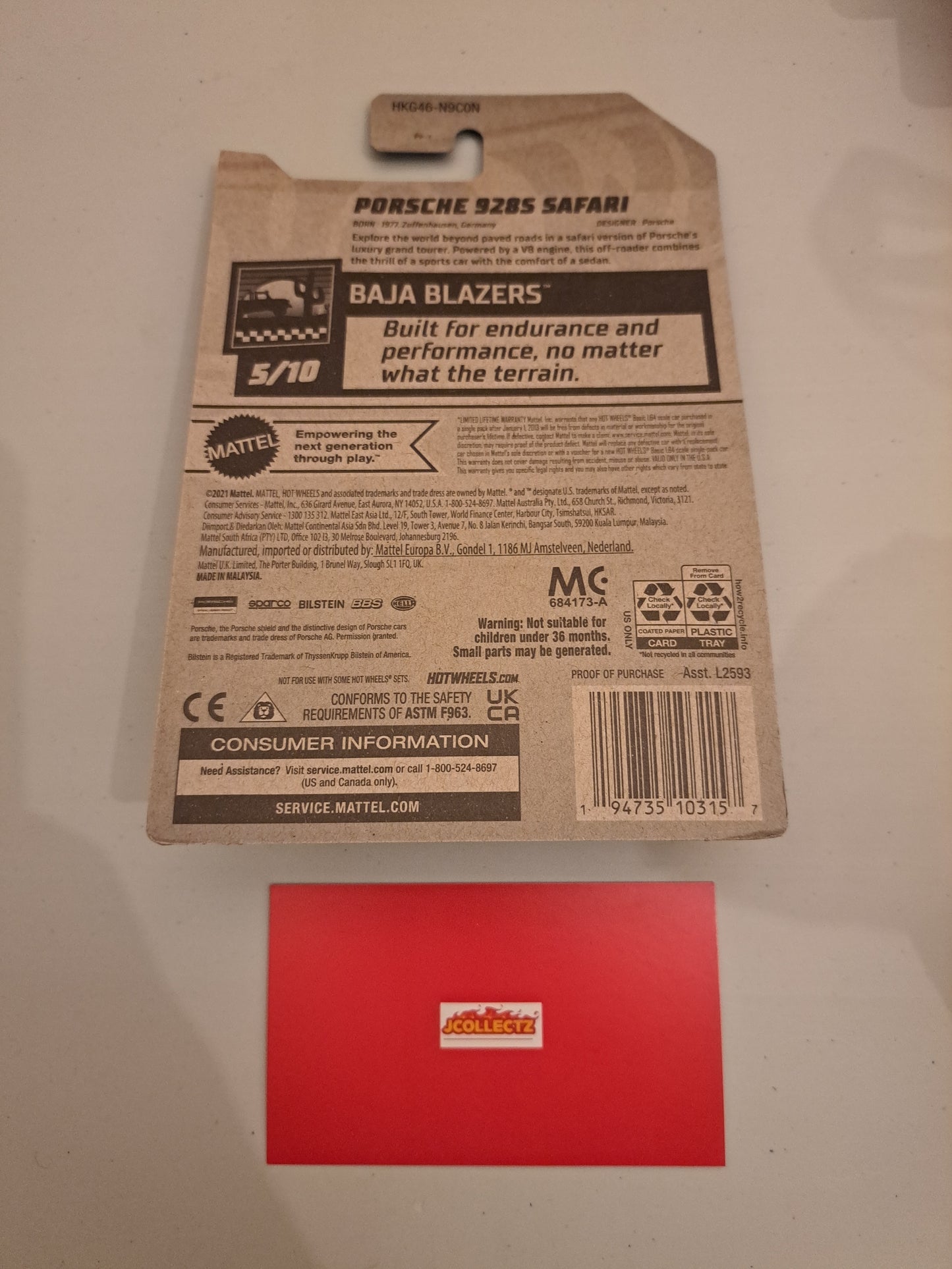 Hot Wheels Porsche 928 Safari *Factory Sealed*