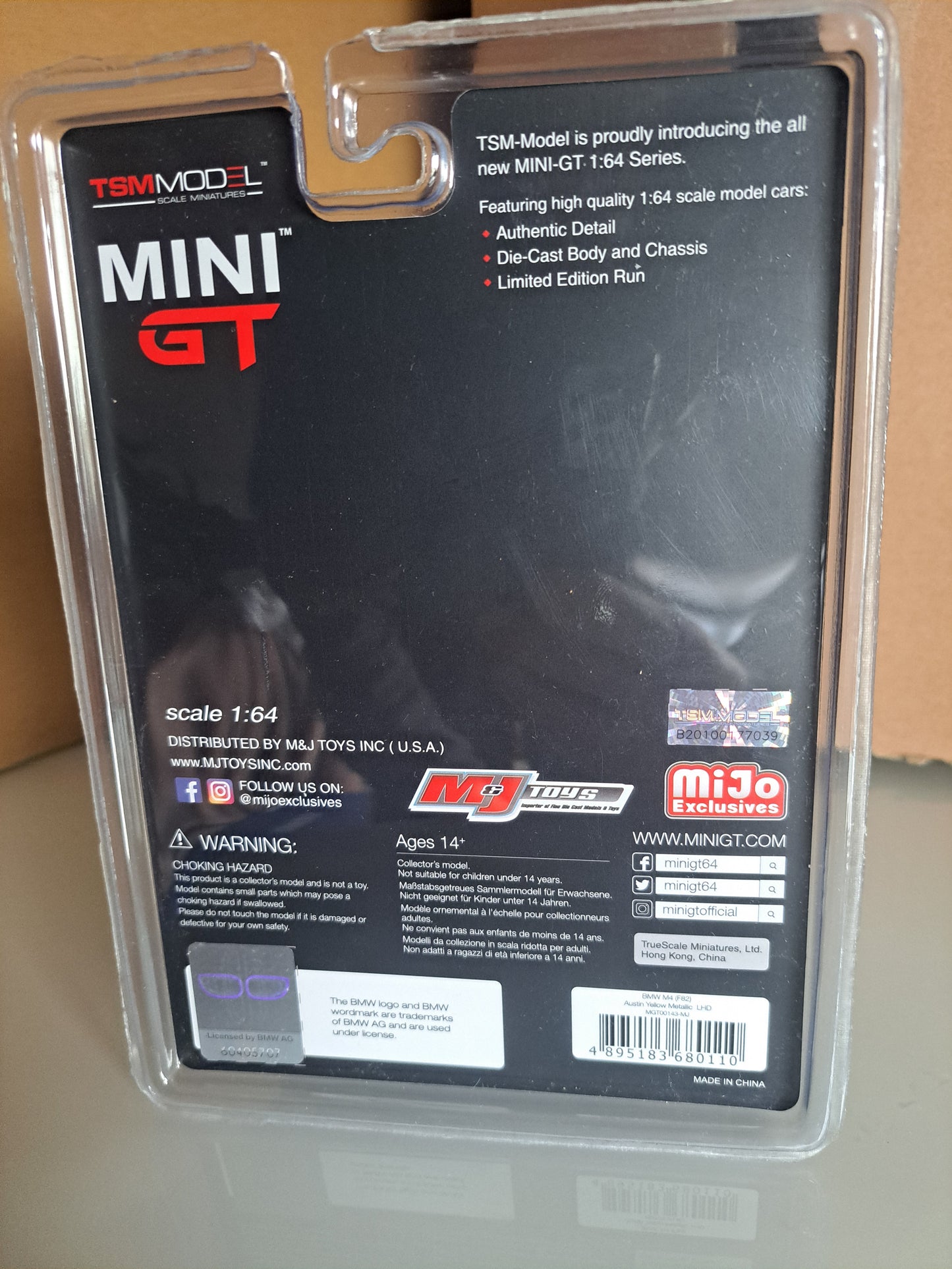 Mini Gt Bmw m4 *Blister Card * 1 of 1200