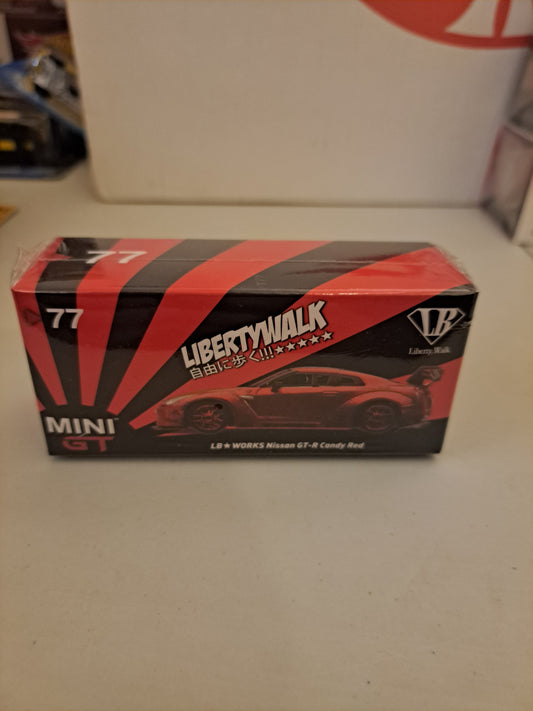 Mini Gt LB-Works Nissan GT-R Candy Red #77