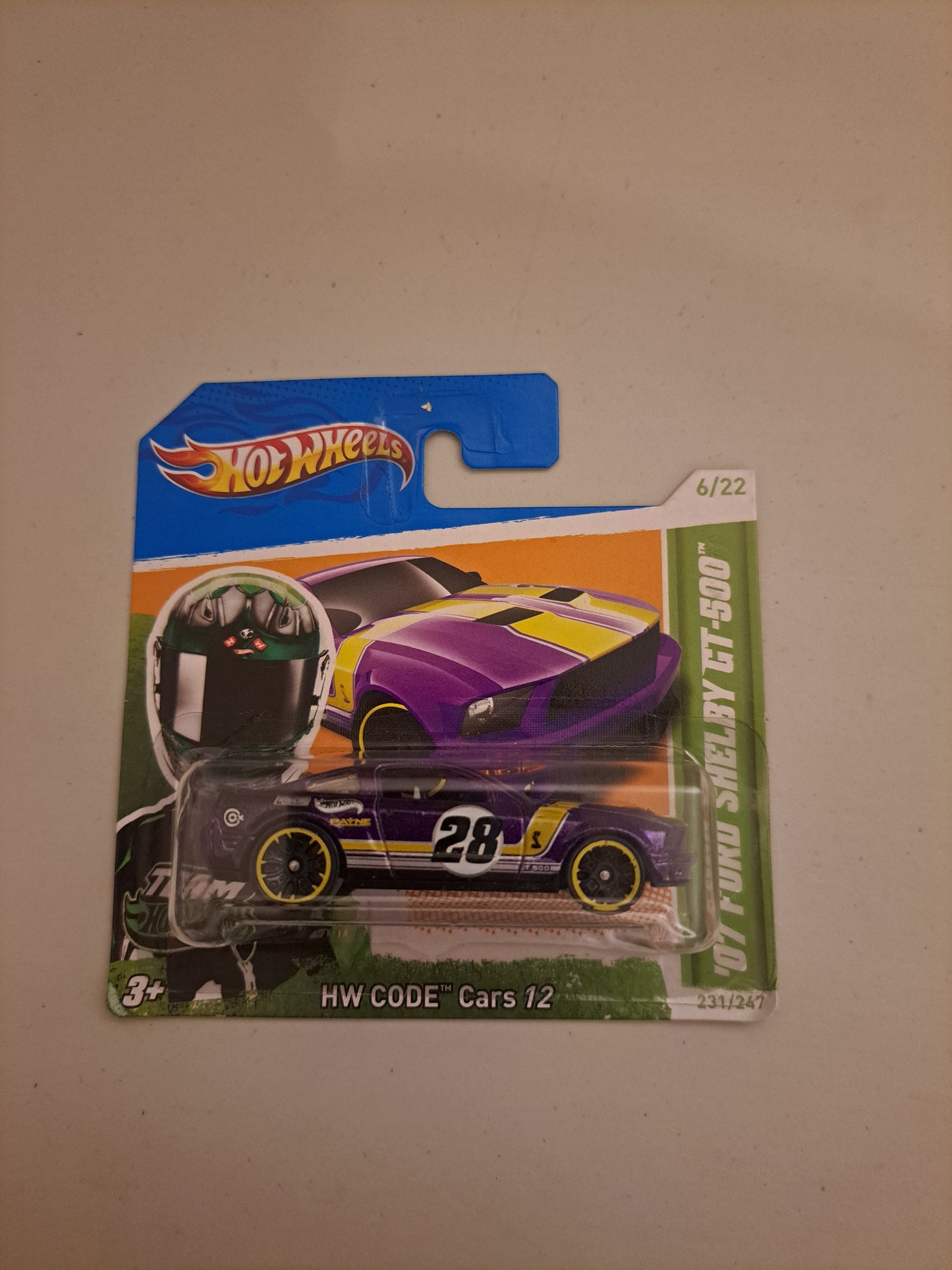 2012 Hot Wheels 07 Ford Shelby Gt-500