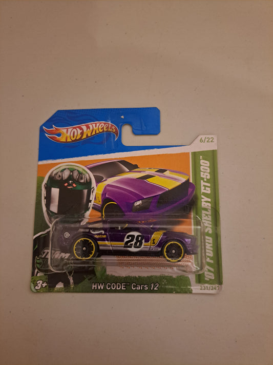 2012 Hot Wheels 07 Ford Shelby Gt-500