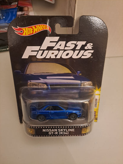 Hot Wheels Fast & Furious Nissan Skyline GT-R (R34)