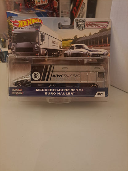 Hot Wheels Team Transport Mercedes-Benz 300 SL Euro Hauler