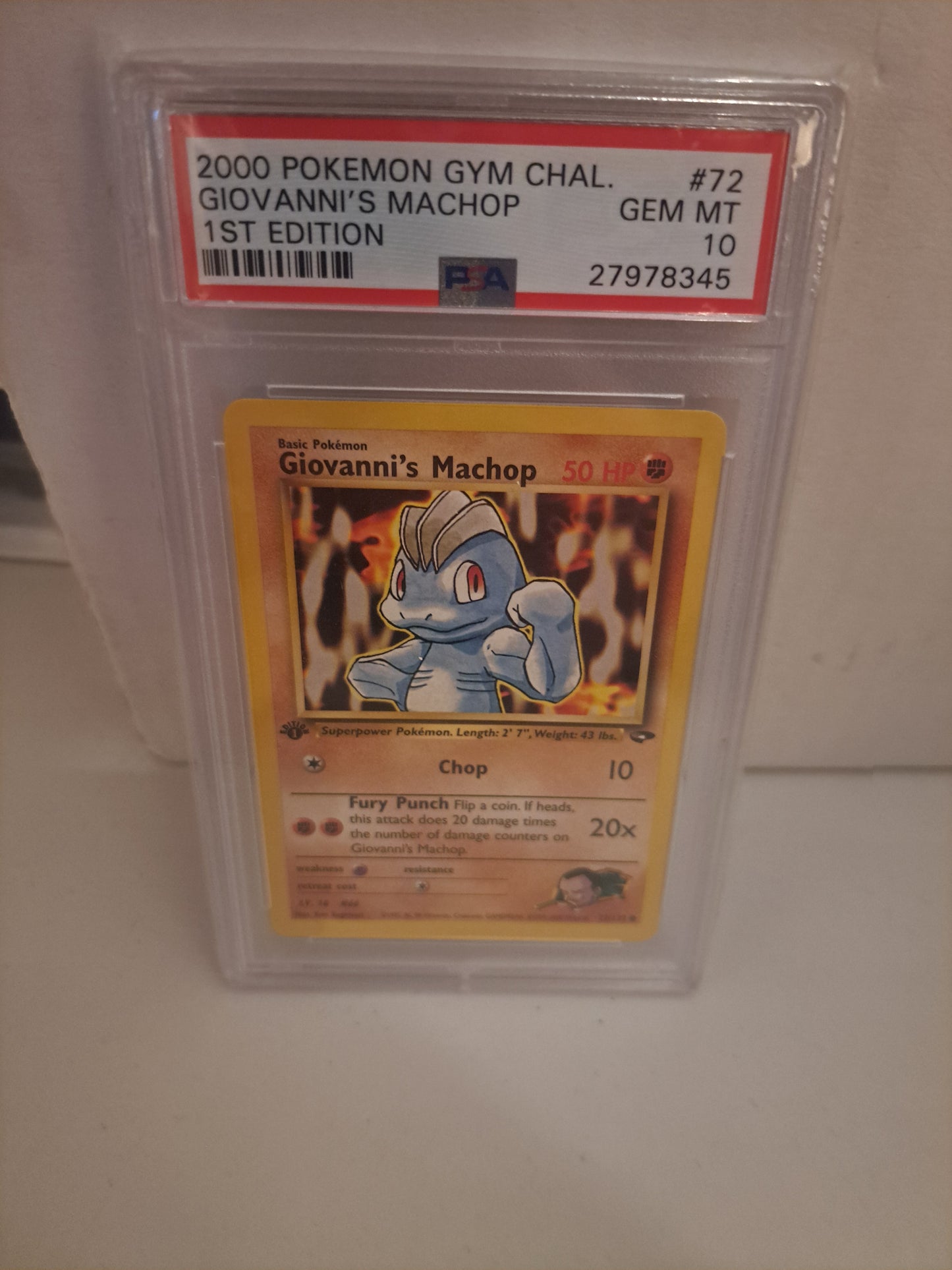 Giovannis Machop 1st Edition Psa 10