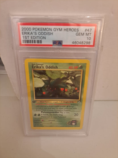 Erika's Oddish First Edition Psa 10