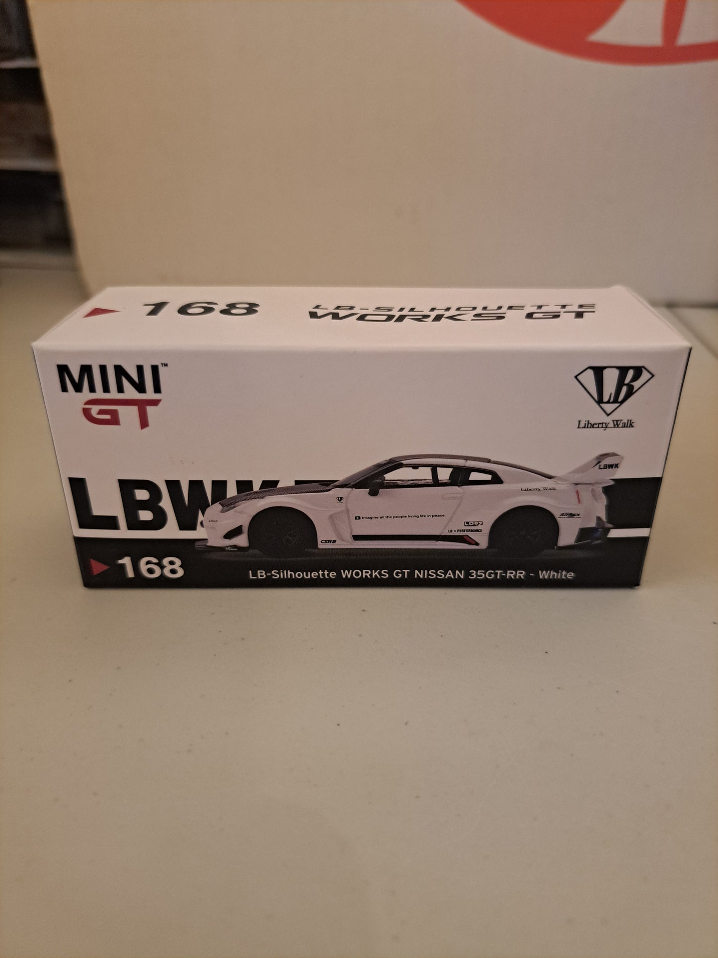 Mini Gt Lb Silhouette Works Gt Nissan 35Gt-RR White #168