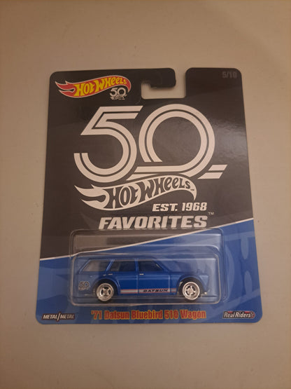 Hot Wheels 50th Anniversary 71 Nissan Datsun 510 Wagon