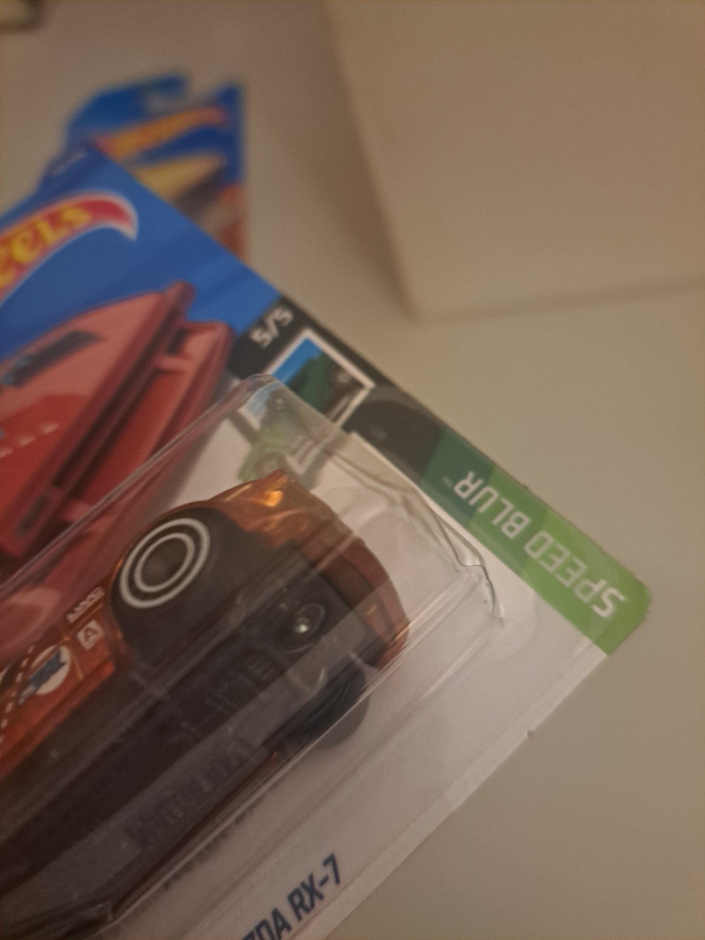 Hot Wheels Mazda Rx7 Super Treasure Hunt *Damaged Blister*