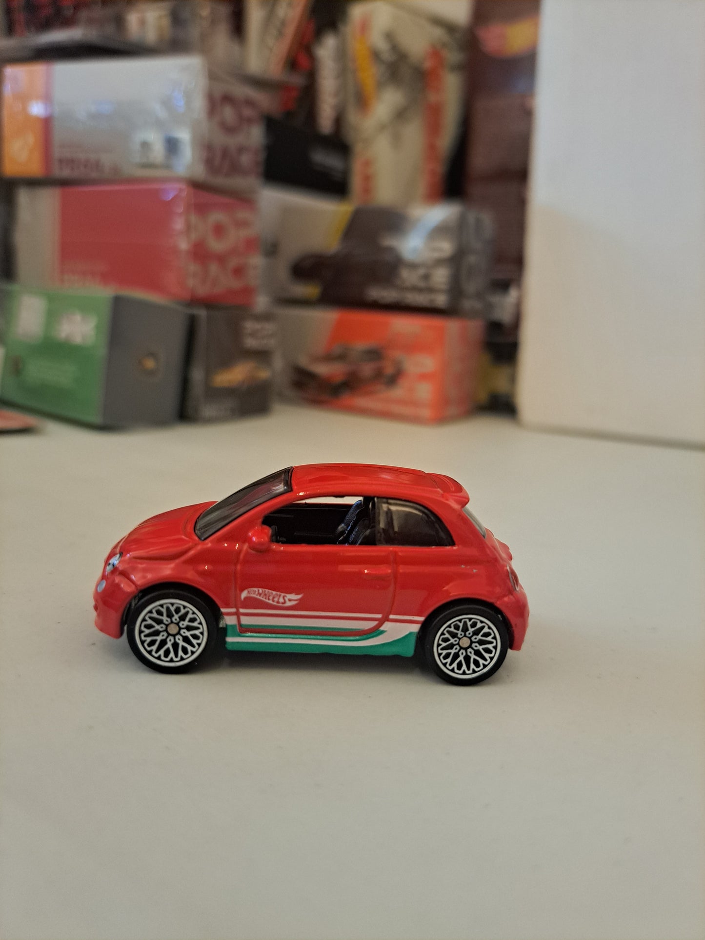 Hot Wheels Fiat 500 Euro Style  Real Rider *Loose*