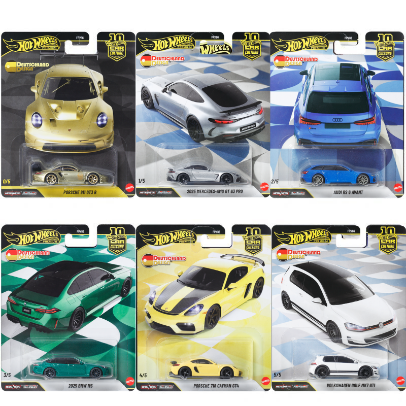 Hot wheels Premium Deutschland design Sealed case of 10 pre order