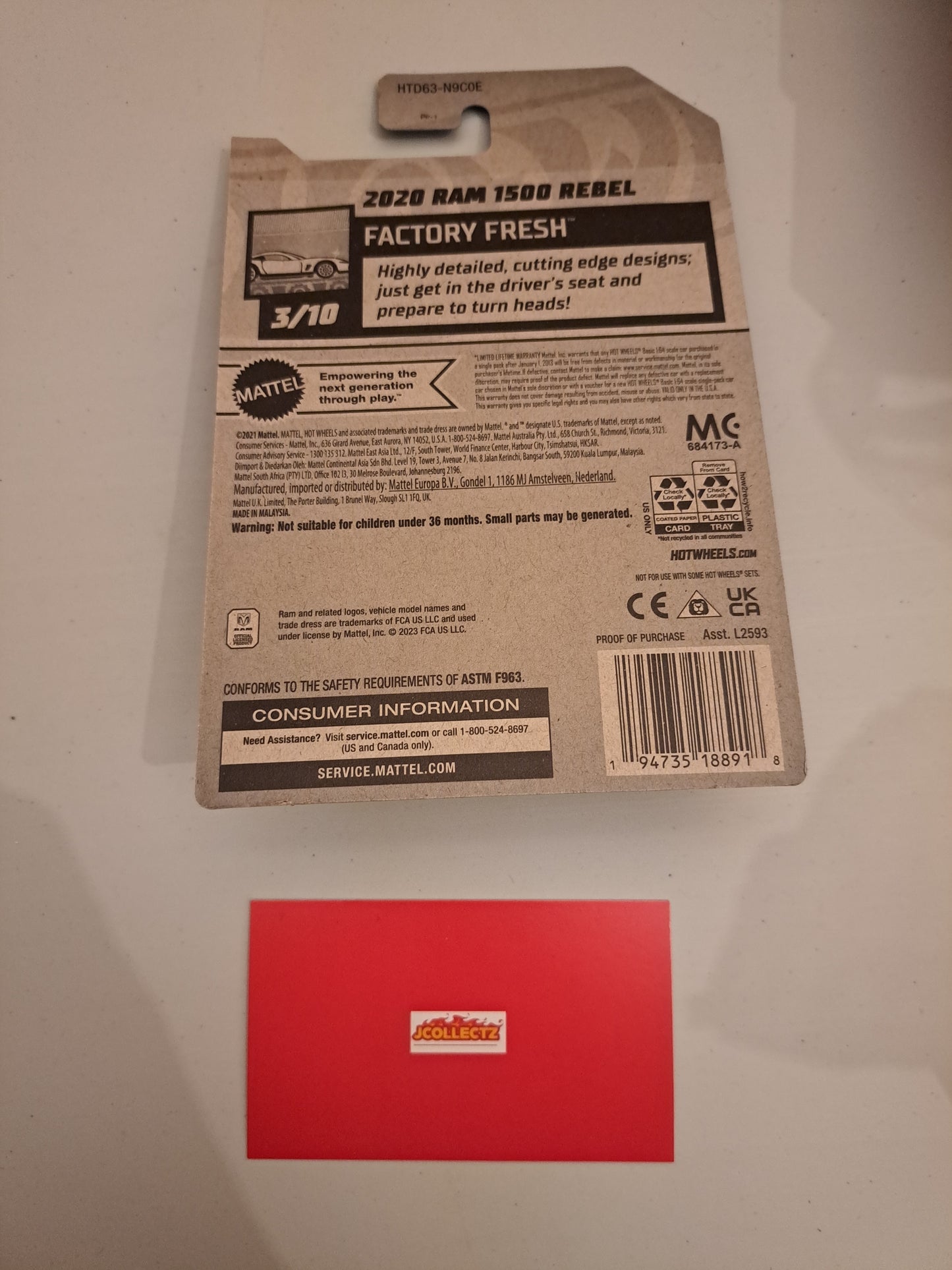 Hot Wheels Ram 1500 Rebel *Factory Sealed*