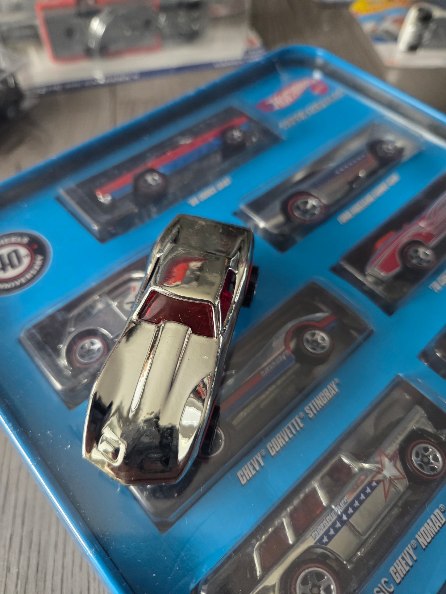 Hot wheels super chrome corvette stingray *loose*