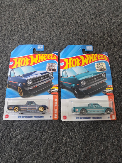Hot Wheels Super Treasure Hunt Factory Sealed 1975 Datsun Sunny Truck (b120) + Normal Verison