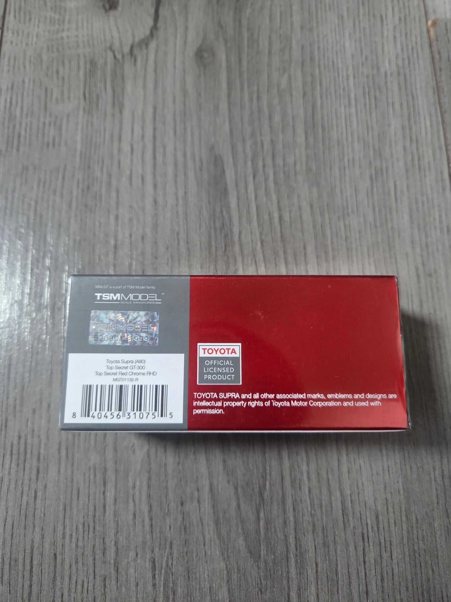 Mini Gt Toyota Supra (A80) Top Secret Gt 300 Red Chrome #1132