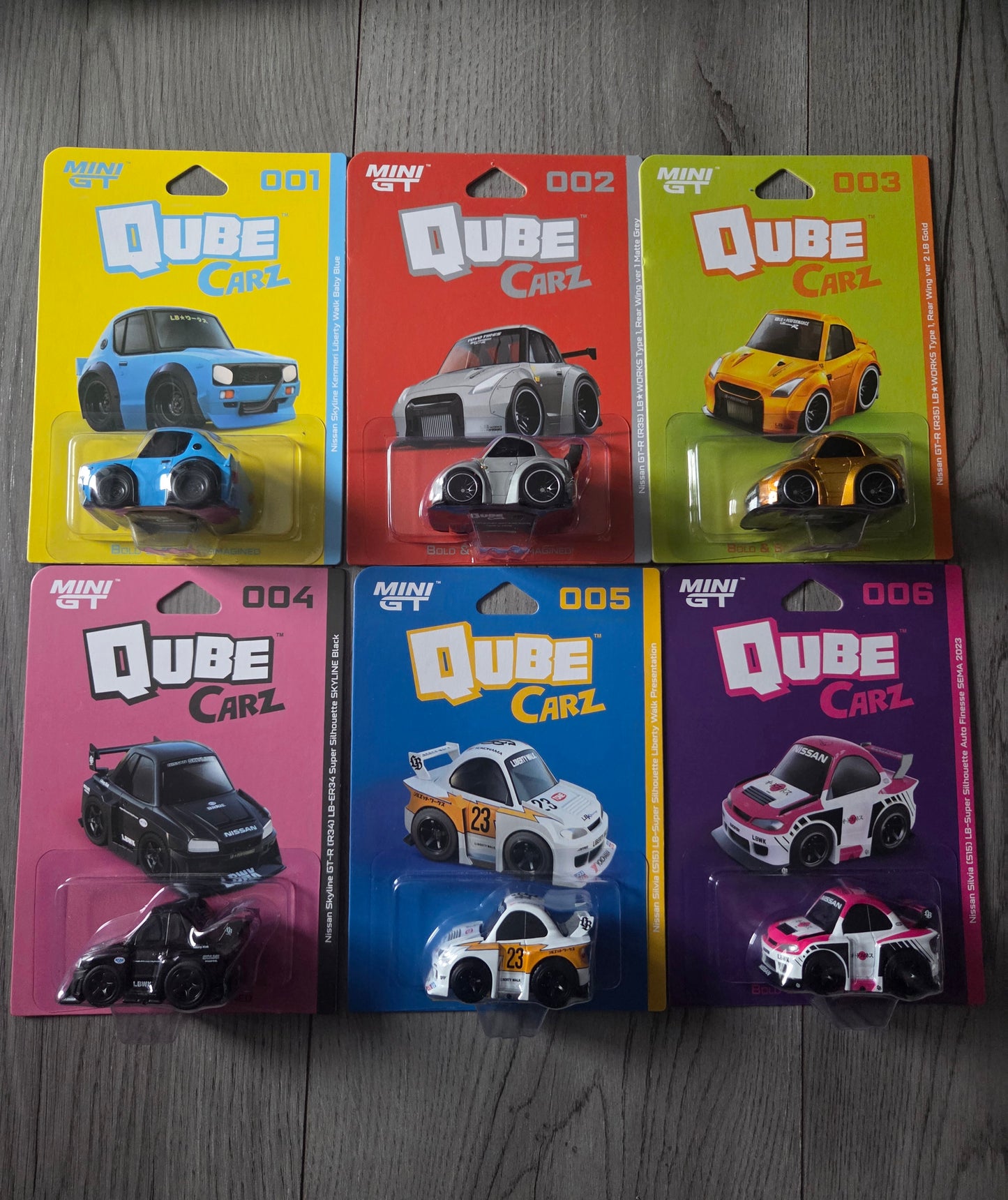 Mini Gt Qube Carz Set of 6