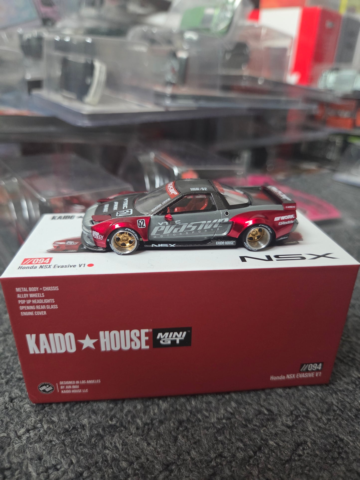 Kaido house x mini gt honda nsx evaise v1 #094 chase