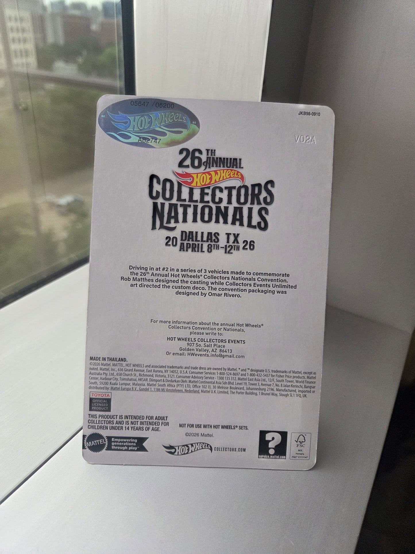 Hot Wheels 2026 Nationals  2024 Toyota Tacoma Trd Pro