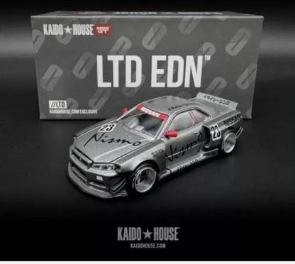 Kaido house x mini gt ltd edn exclusive  nissan skyline Gt-R r34 v3