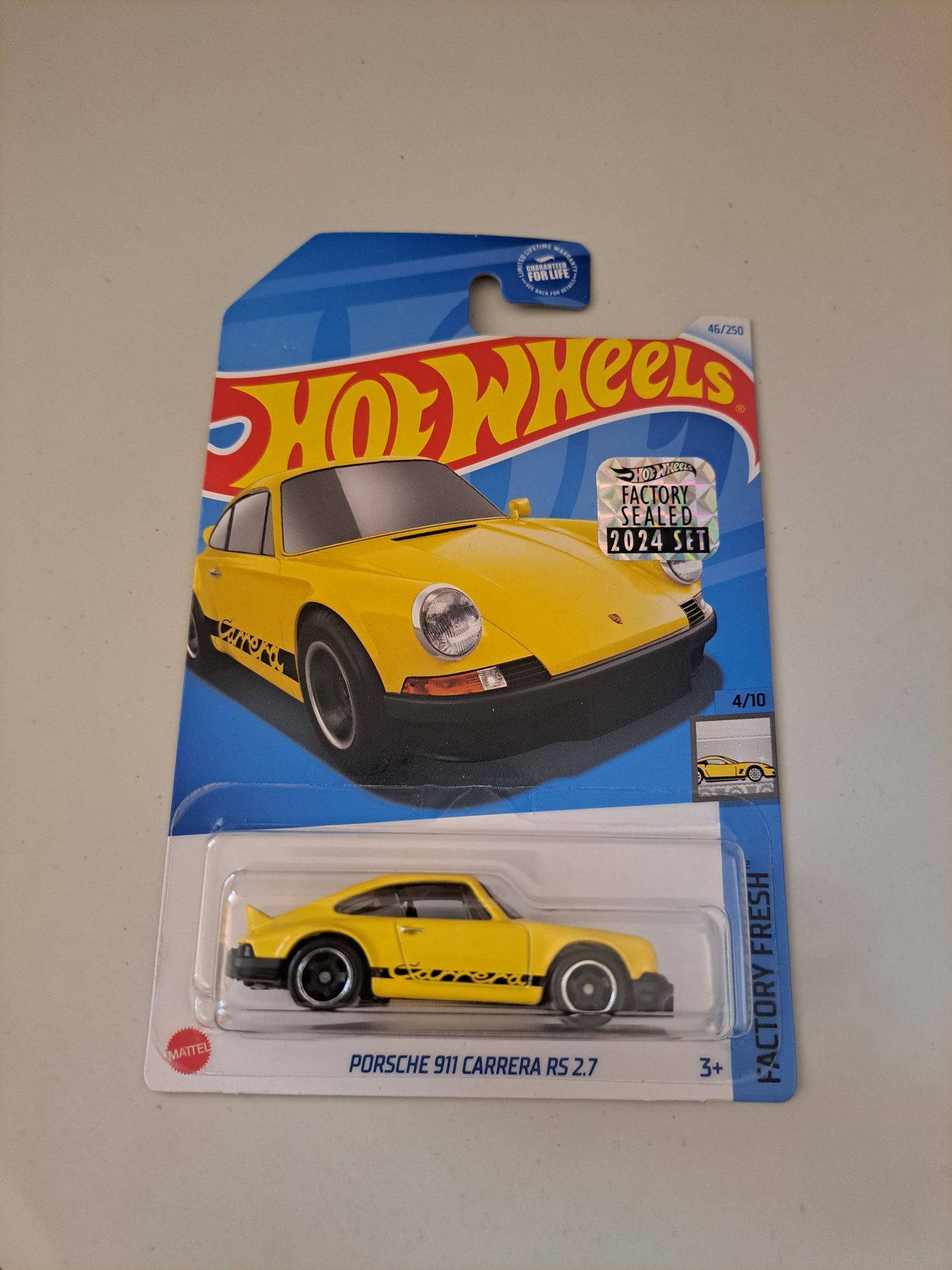 Hot Wheels Porsche 911 Carrera Rs 2.7 *Factory Sealed *