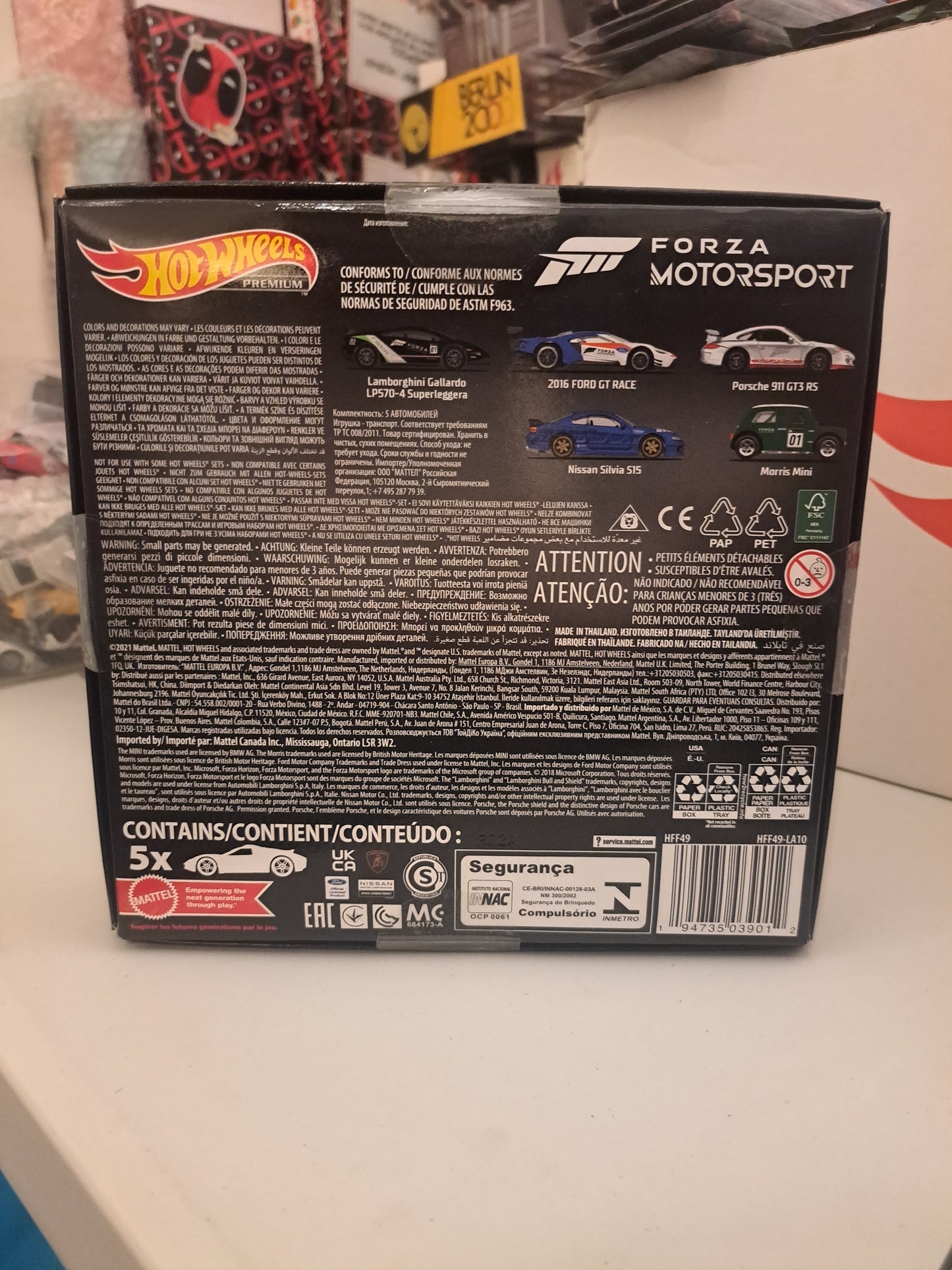 Hot Wheels Forza Motorsport boxset of 5.