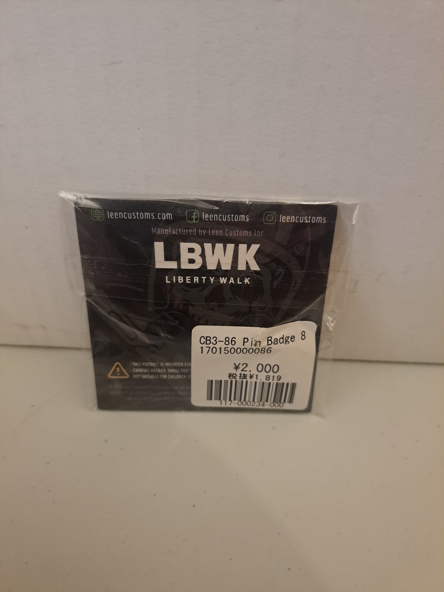 Liberty walk 86 Pin Badge