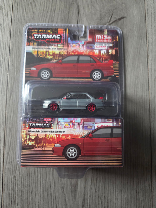 Tarmac Works Global 64 Mitsubushi Lancer Gsr Evolution blister card  Chase